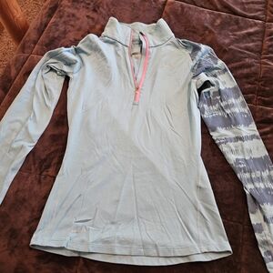 Nike Sky Blue Pullover with Pink Accent